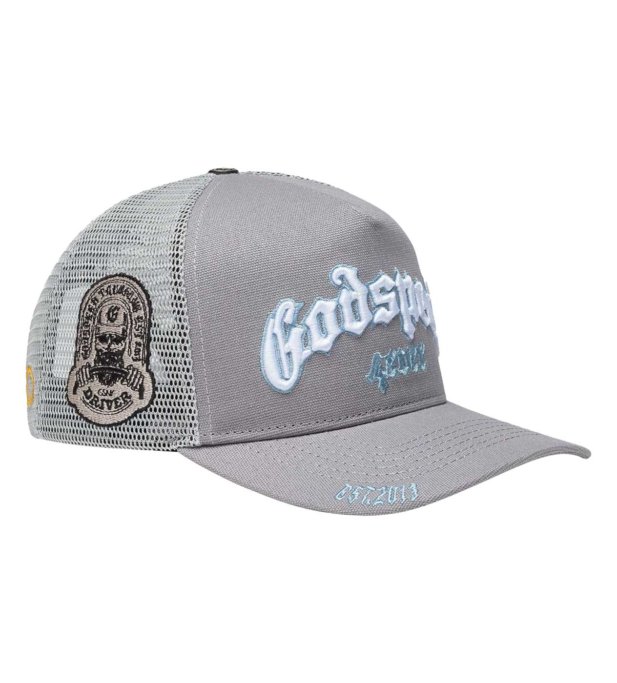 Godspeed Forever Trucker Hat Cool Grey