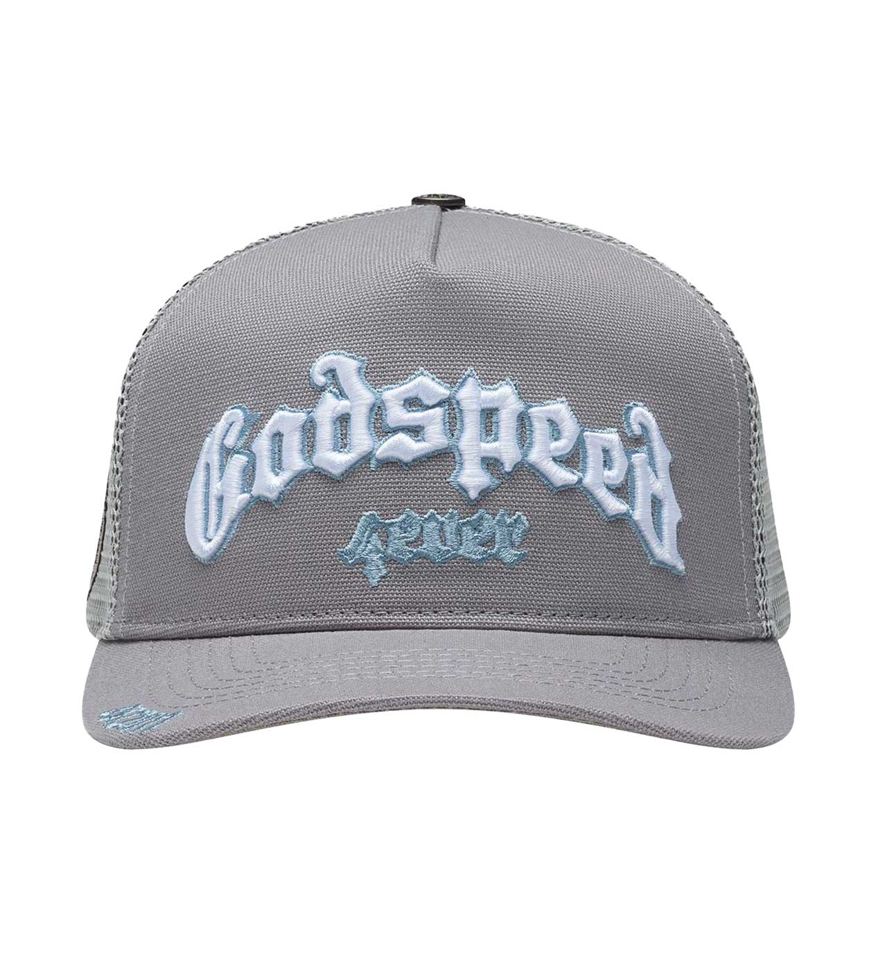 Godspeed Forever Trucker Hat Cool Grey