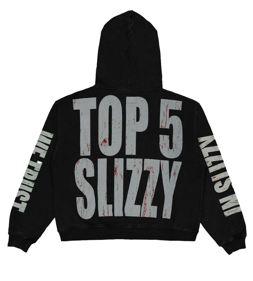 Godspeed Top 5 Slizzy VVS Hoodie Black Wash