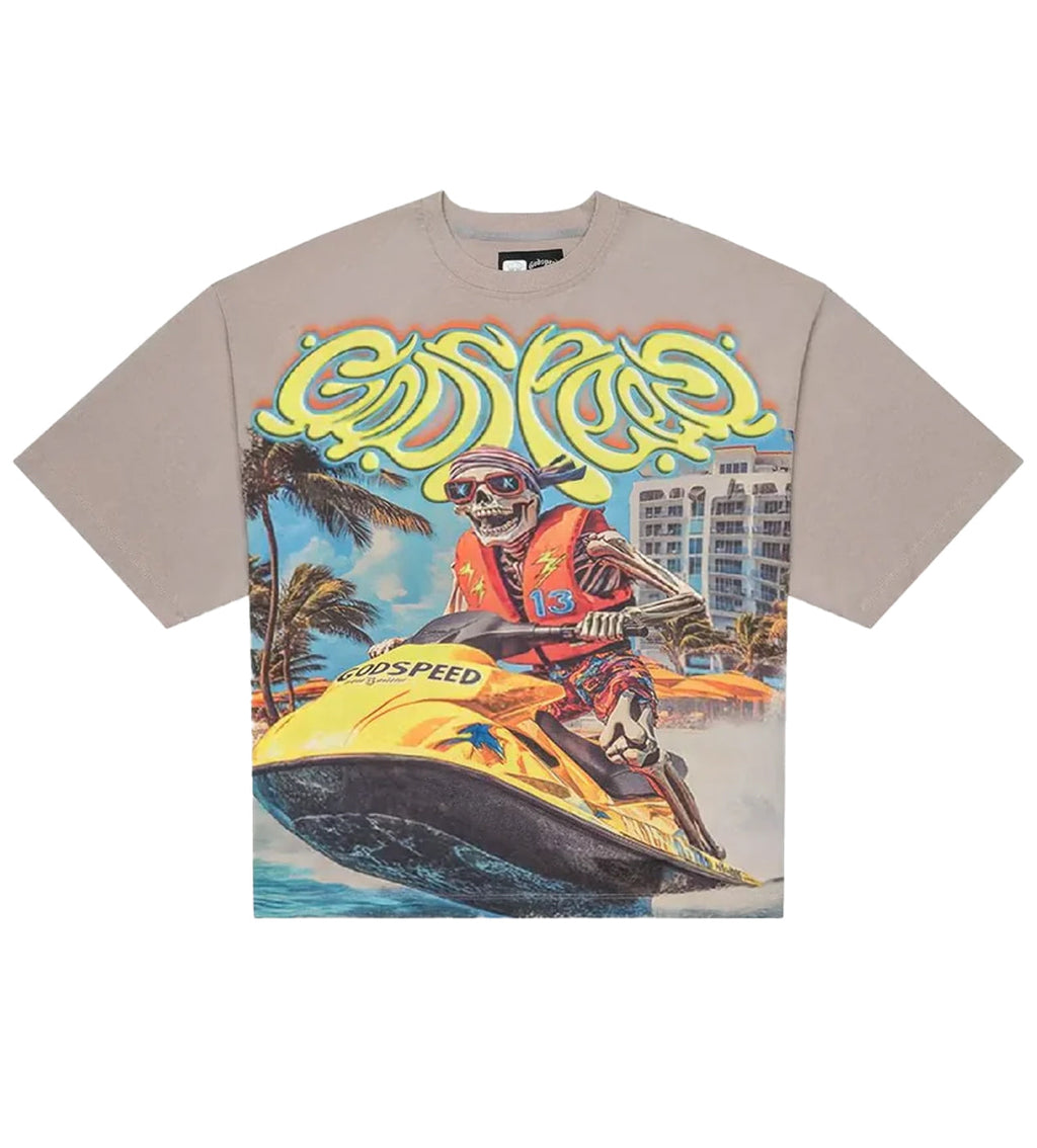 Godspeed Wave Runner Tee Washed Stone