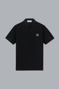 50/2 ORGANIC COTTON PIQUÉ POLO SHIRT BLACK