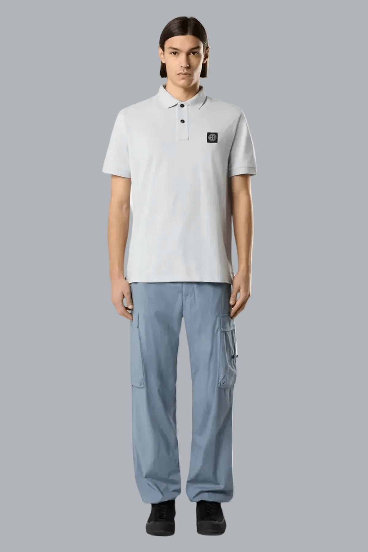 95% ORGANIC COTTON/ 5% ELASTANE PIQUÉ POLO SHIRT SKY BLUE