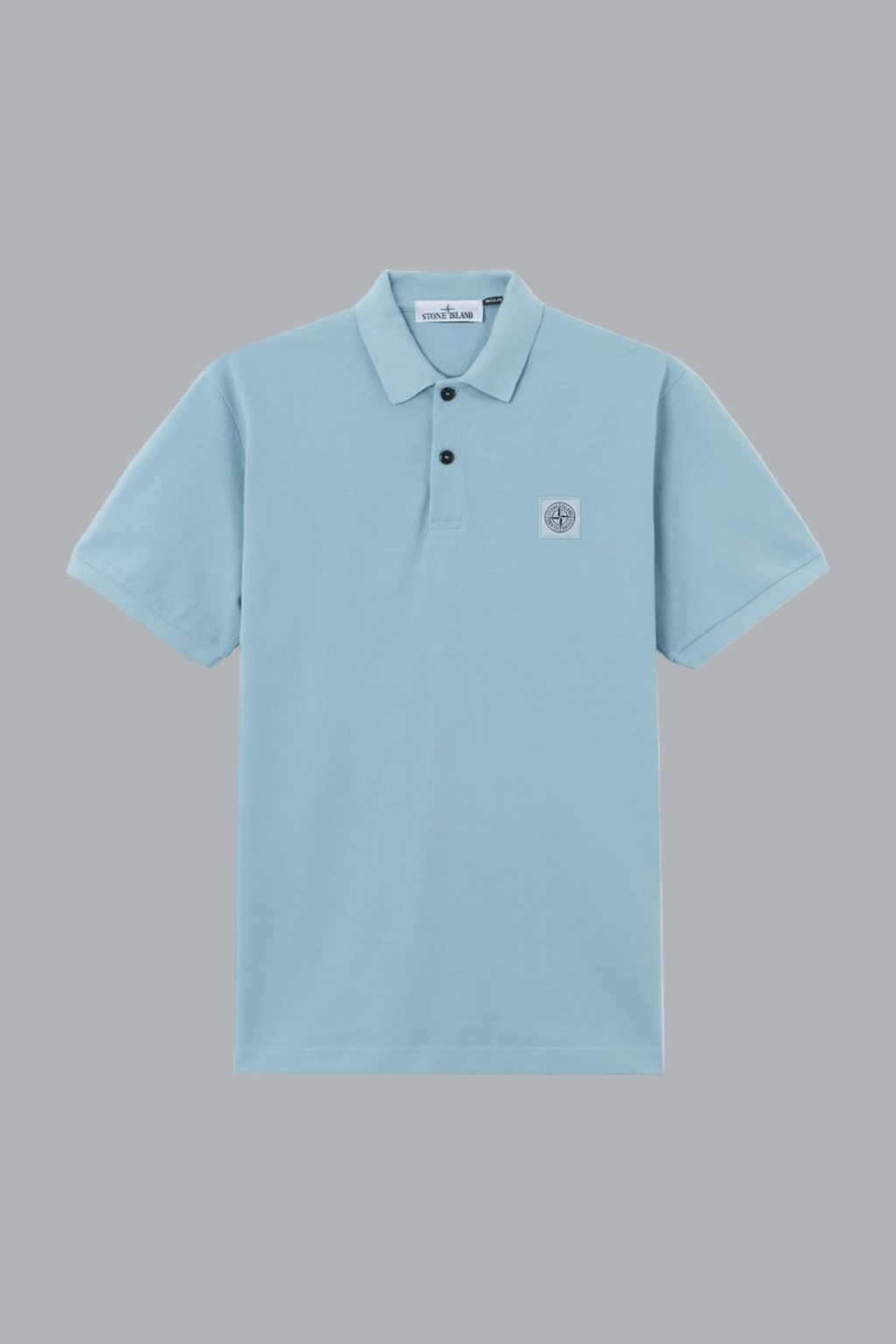 50/2 ORGANIC COTTON PIQUÉ POLO SHIRT POWDER BLUE