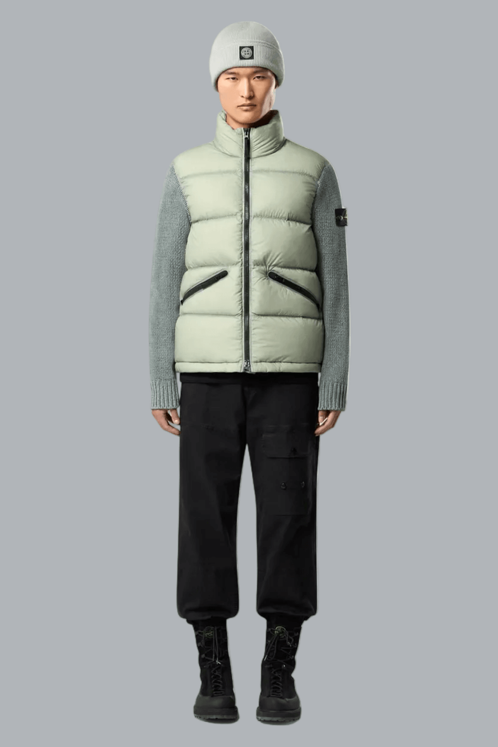 SEAM FADED LIGHT NYLON TELA JACKET SAGE